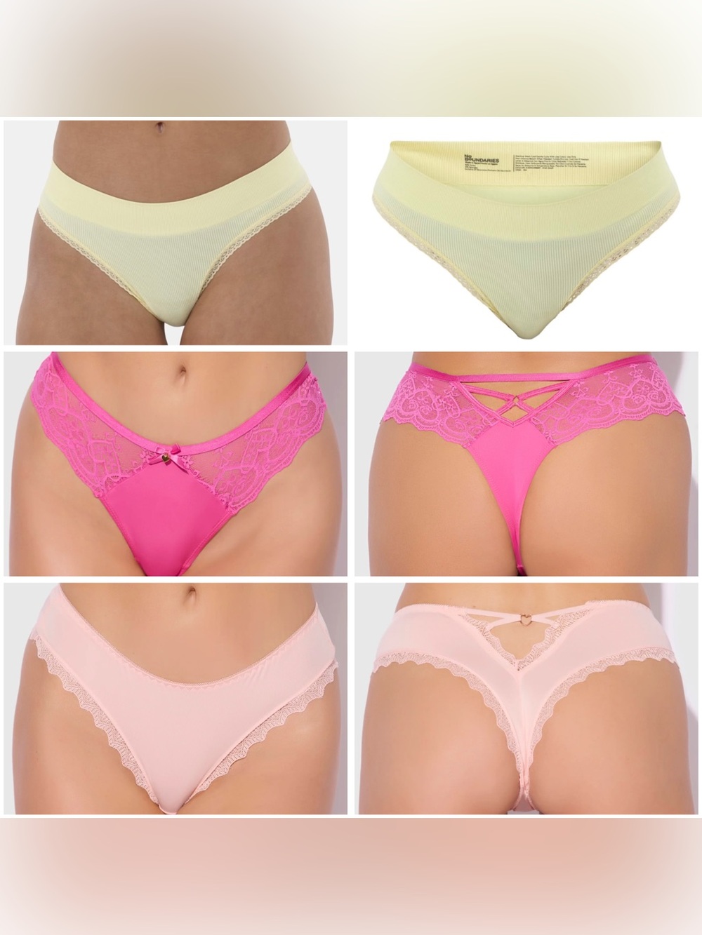 NEW NOBO / HOD MIXED PANTY LOT, Size Women’s Medium, 27-28 inch waist